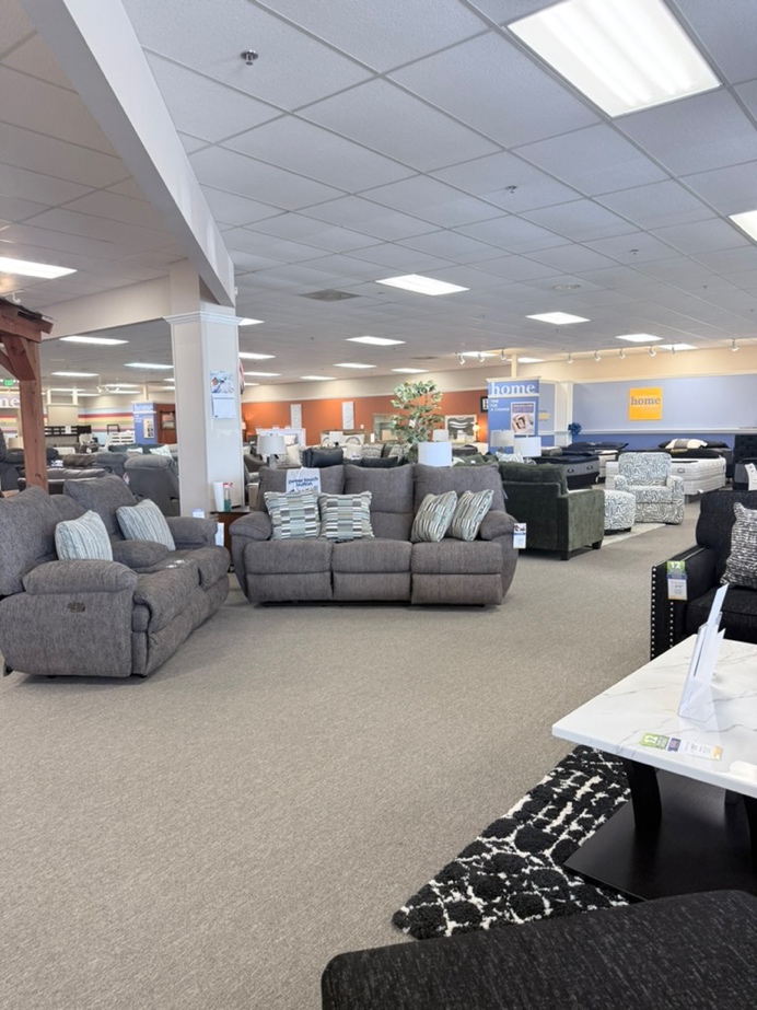 A large open showroom floor.